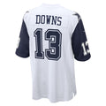 STECN D.Cowboys #13 Caleb Downs White Alternate Game Stitched Jerseys