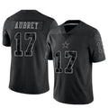 STECN D.Cowboys #17 Brandon Aubrey Player Black REFLECTIVE Limited Stitched Jerseys