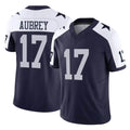 STECN D.Cowboys #17 Brandon Aubrey Player Navy-White Limited Alternate Vapor F.U.S.E. Home Game Stitched Jerseys