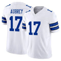 STECN D.Cowboys #17 Brandon Aubrey Player White Limited Vapor F.U.S.E. Home Game Stitched Jerseys