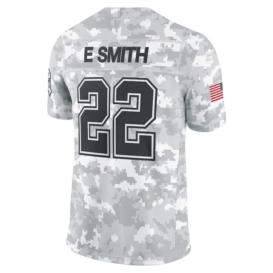 STECN D.Cowboys #22 Emmitt Smith Player Arctic Camo Salute to Service Limited Stitched Jerseys