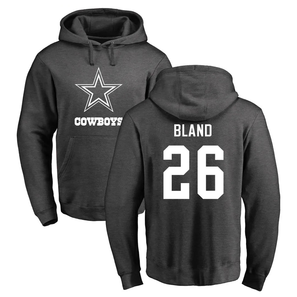 STECN D.Cowboys #26 DaRon Bland Player Ash One Color Pullover Hoodie Limited Stitched Jerseys