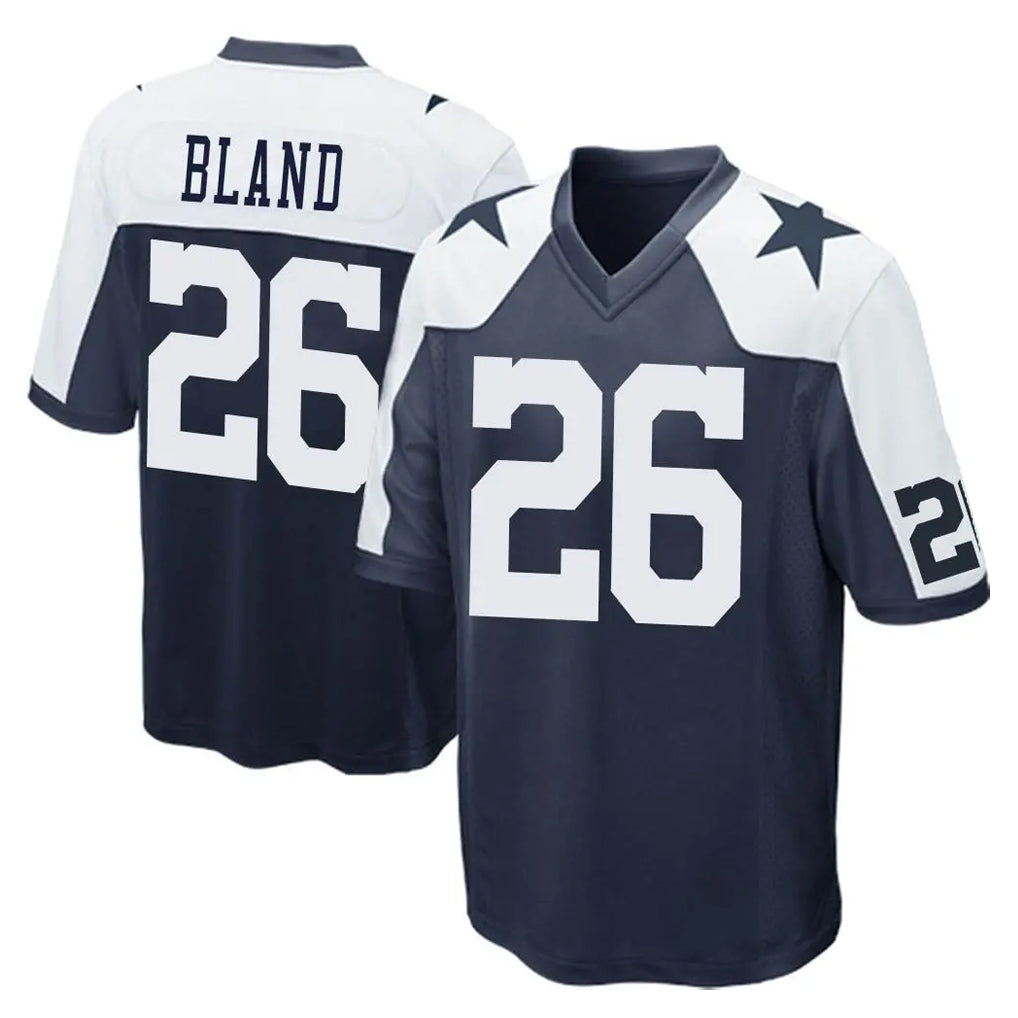 STECN D.Cowboys #26 DaRon Bland Player Navy-White Alternate Home Game Stitched Jerseys