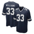 STECN D.Cowboys #33 Javonte Williams Player Navy Home Game Stitched Jerseys