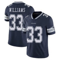 STECN D.Cowboys #33 Javonte Williams Player Navy Vapor Untouchable Limited Home Game Stitched Jerseys