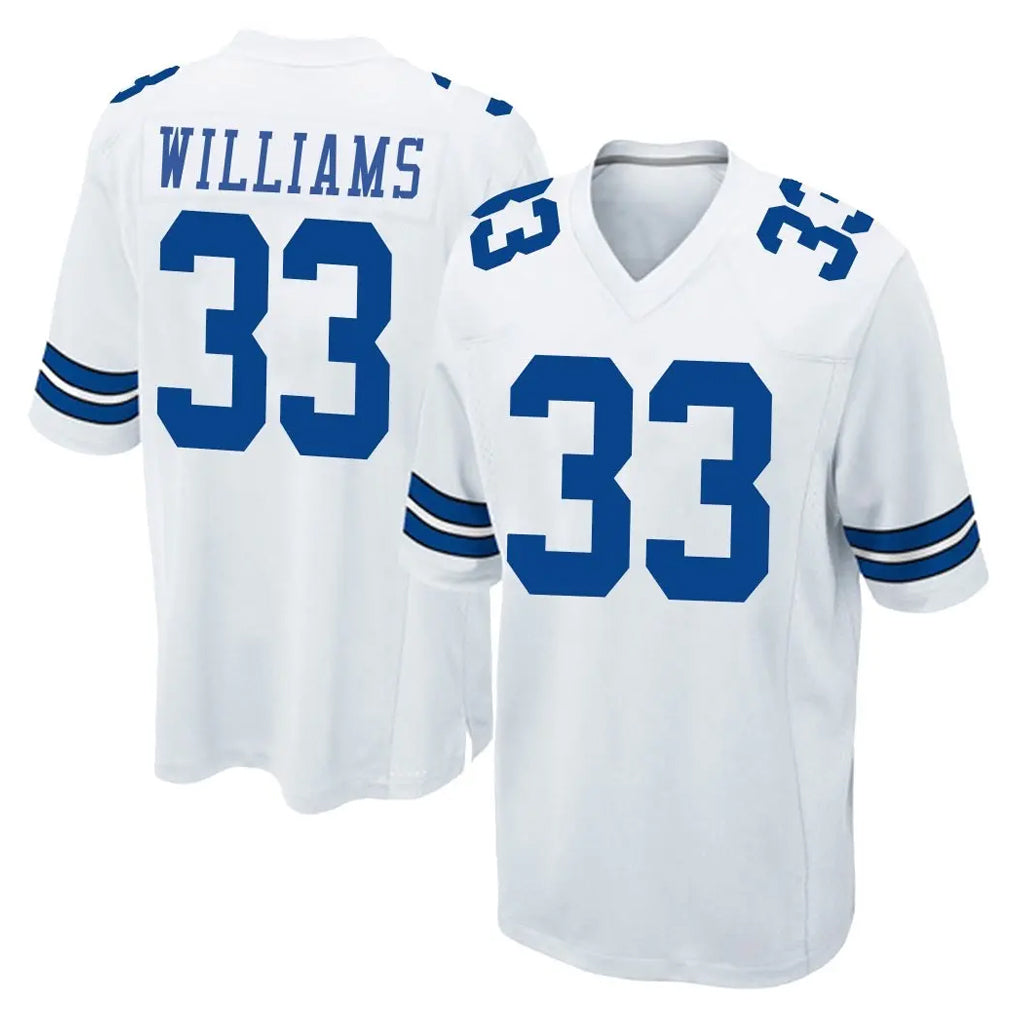STECN D.Cowboys #33 Javonte Williams Player White Home Game Stitched Jerseys