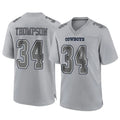 STECN D.Cowboys #34 Jalen Thompson Player Gray Atmosphere Fashion Home Game Stitched Jerseys