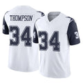 STECN D.Cowboys #34 Jalen Thompson Player White-Navy Limited Vapor F.U.S.E. Home Game Stitched Jerseys