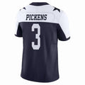 STECN D.Cowboys #3 George Pickens Player Navy Throwback Stitched Jerseys