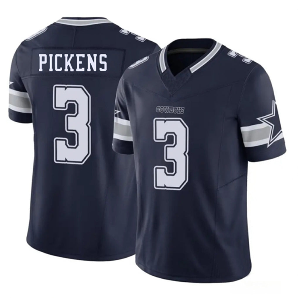 STECN D.Cowboys #3 George Pickens Player Navy Vapor F.U.S.E. Limited Stitched Jerseys