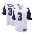 STECN D.Cowboys #3 George Pickens Player White-Navy Home Game Stitched Jerseys
