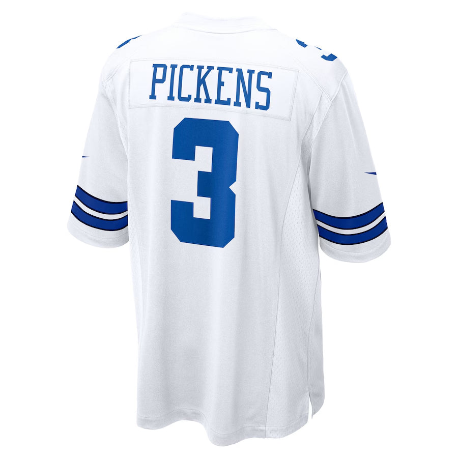 STECN D.Cowboys #3 George Pickens Player White Home Game Stitched Jerseys