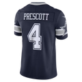 STECN D.Cowboys #4 Dak Prescott Navy Team Vapor F.U.S.E. Stitched Limited Stitched Jerseys