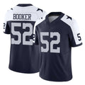 STECN D.Cowboys #52 Tyler Booker Player Navy-White Limited Alternate Vapor F.U.S.E. Home Game Stitched Jerseys
