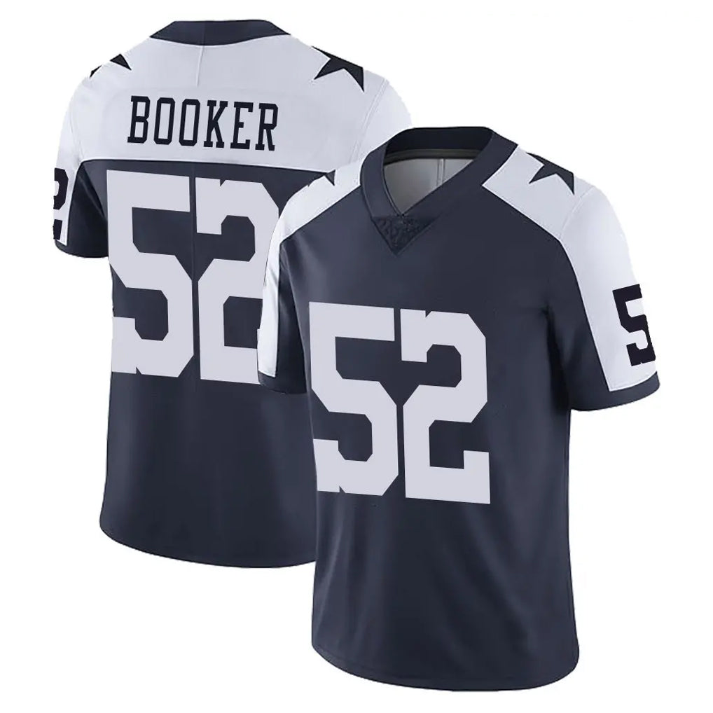 STECN D.Cowboys #52 Tyler Booker Player Navy-White Limited Alternate Vapor Untouchable Home Game Stitched Jerseys