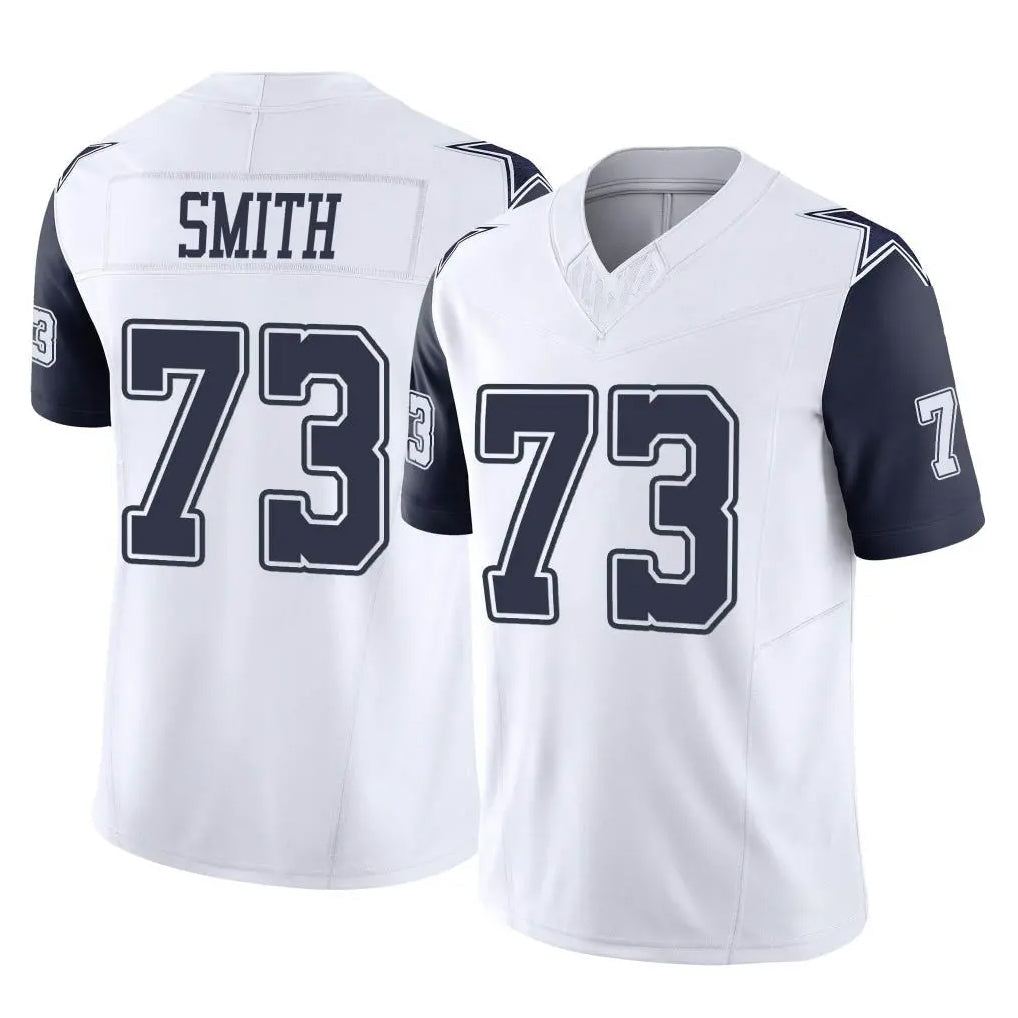 STECN D.Cowboys #73 Tyler Smith Player White-Navy Limited Vapor F.U.S.E. Home Game Stitched Jerseys