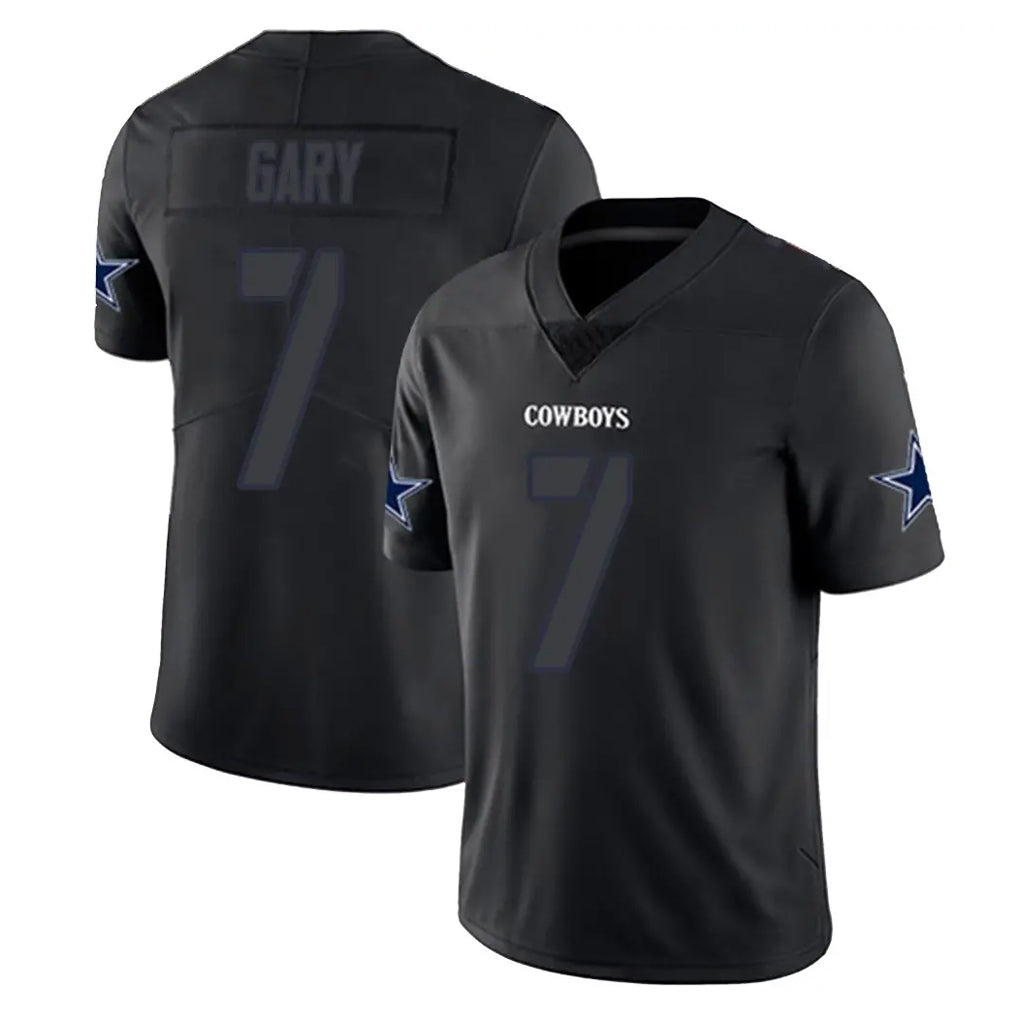 STECN D.Cowboys #7 Rashan Gary Player Black Impact Limited Home Game Stitched Jerseys