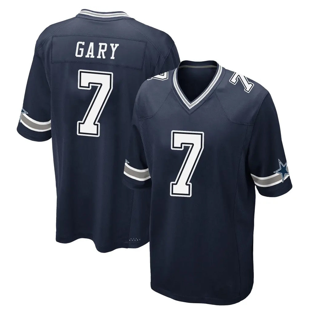 STECN D.Cowboys #7 Rashan Gary Player Navy Home Game Stitched Jerseys