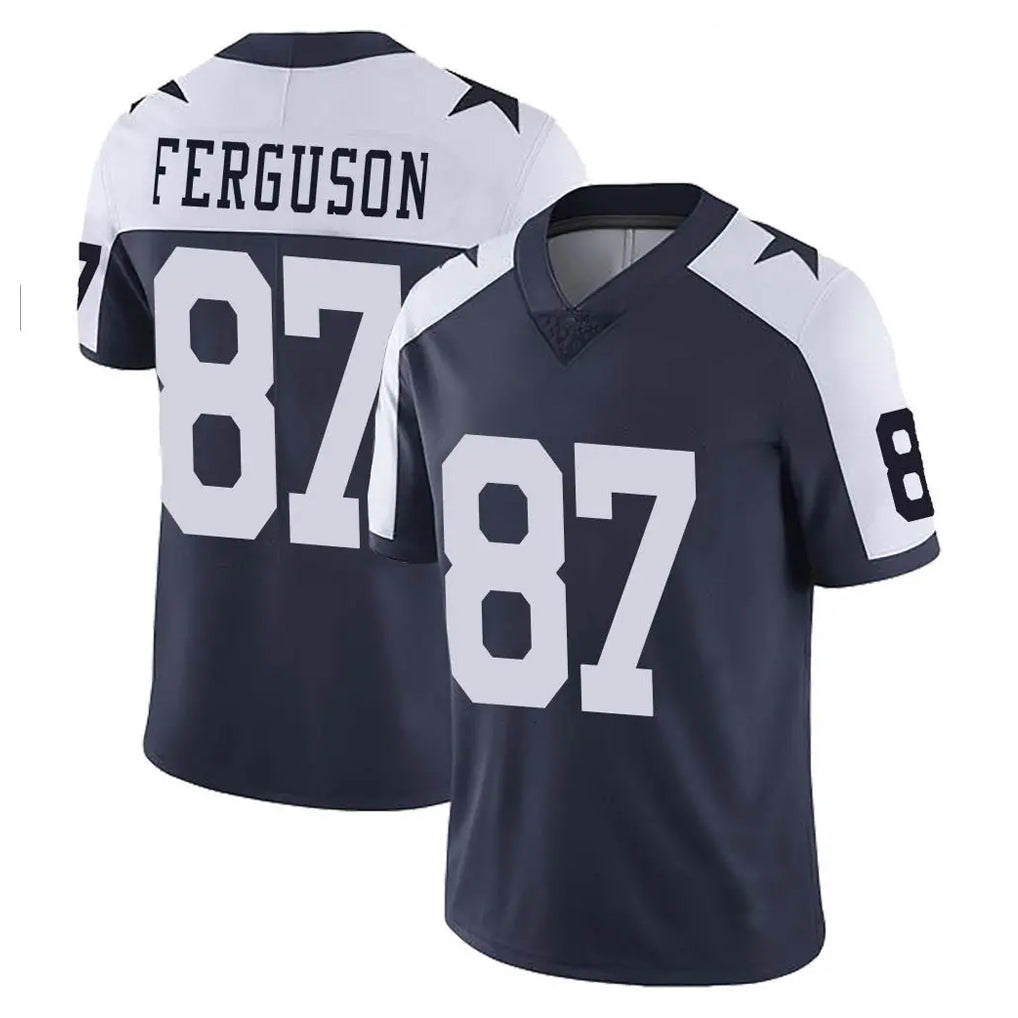 STECN D.Cowboys #87 Jake Ferguson Player Navy-White Limited Alternate Vapor Untouchable Home Game Stitched Jerseys