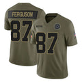 STECN D.Cowboys #87 Jake Ferguson Player Olive 2025 Salute to Service Limited Home Game Stitched Jerseys