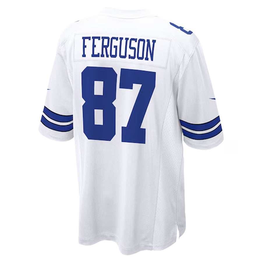 STECN D.Cowboys #87 Jake Ferguson Player White Home Game Stitched Jerseys