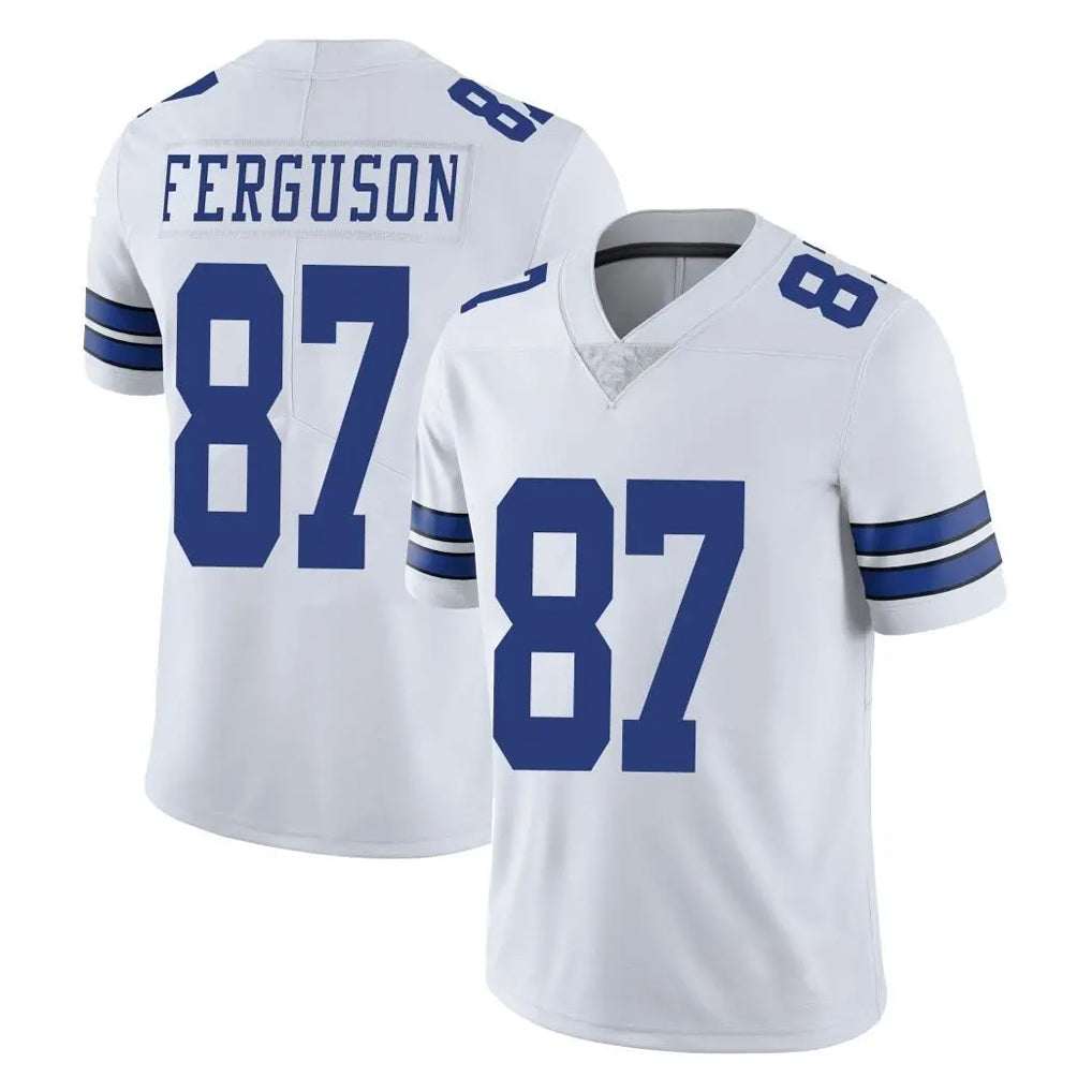 STECN D.Cowboys #87 Jake Ferguson Player White Vapor Untouchable Limited Home Game Stitched Jerseys
