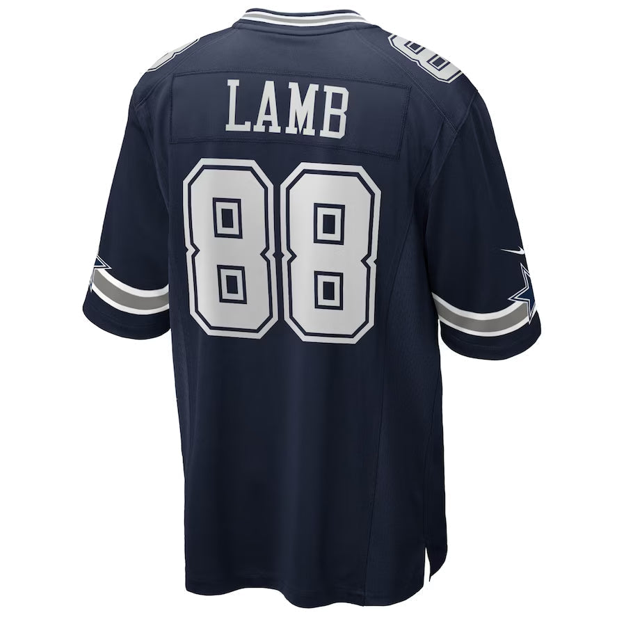 STECN D.Cowboys #88 CeeDee Lamb Player Navy Home Game Stitched Jerseys