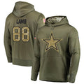 STECN D.Cowboys #88 CeeDee Lamb Player Salute to Service Pullover Hoodie Game Stitched Jerseys