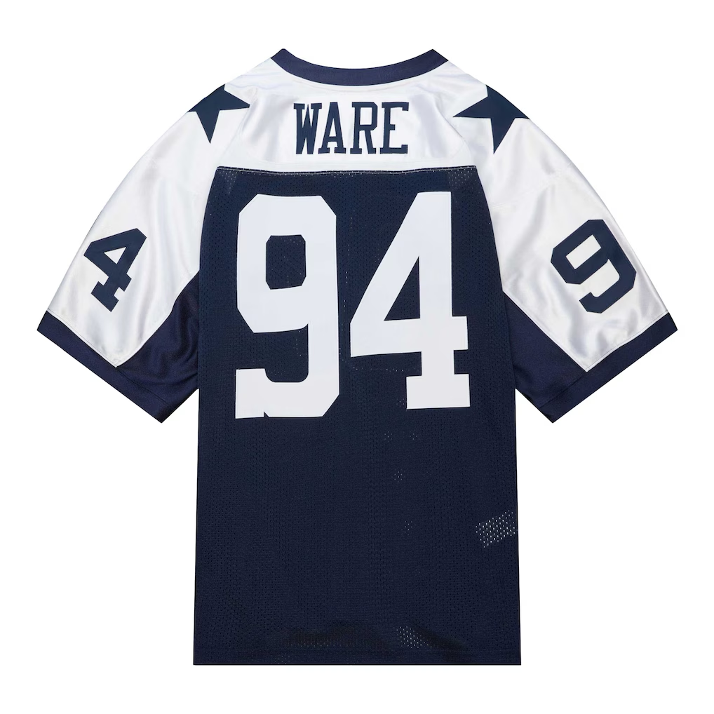 STECN D.Cowboys #94 DeMarcus Ware Mitchell & Ness Navy 2011 Authentic Throwback Retired Player Jersey Stitched Puhic