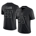 STECN D.Cowboys #97 Kenny Clark Player Black Limited Reflective Home Game Stitched Jerseys
