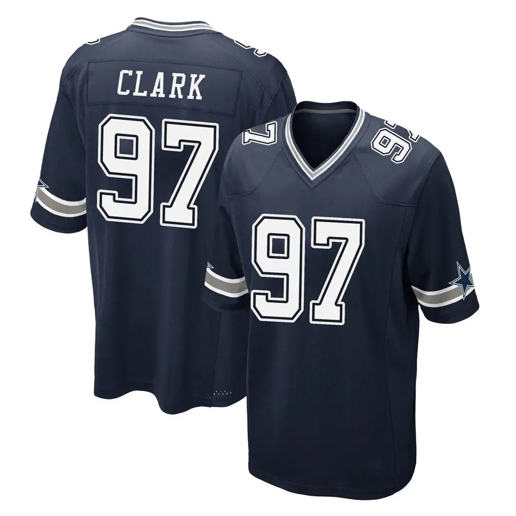 STECN D.Cowboys #97 Kenny Clark Player Navy Home Game Stitched Jerseys