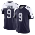 STECN D.Cowboys #9 KaVontae Turpin Player Navy-White Limited Alternate Vapor F.U.S.E. Home Game Stitched Jerseys