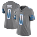 STECN D.Lions #0 Jahmyr Gibbs Player Gray Vapor Untouchable Limited Home Game Stitched Jerseys
