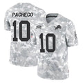 STECN D.Lions #10 Isiah Pacheco Player Arctic Camo Salute To Service Limited Stitched Jerseys