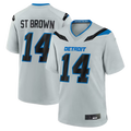 STECN D.Lions #14 Amon-Ra St. Brown Silver 2026 Rivalries Collection Game Stitched Jerseys
