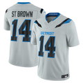 STECN D.Lions #14 Amon-Ra St. Brown Silver 2026 Rivalries Collection Limited Stitched Jerseys