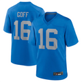 STECN D.Lions #16 Jared Goff Blue Alternate Game Jersey Blue Player Stitched Jerseys
