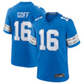 STECN D.Lions #16 Jared Goff Blue Game Jersey American Stitched Jerseys