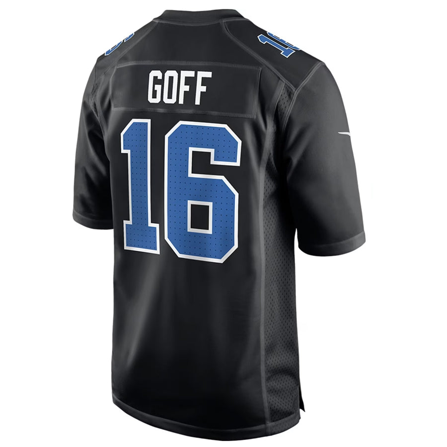 STECN D.Lions #16 Jared Goff Player Black Limited Fashion Stitched Jerseys