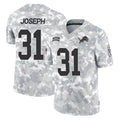 STECN D.Lions #31 Kerby Joseph Player Arctic Camo Salute To Service Limited Stitched Jerseys