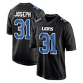 STECN D.Lions #31 Kerby Joseph Player Black Fashion Home Game Stitched Jerseys