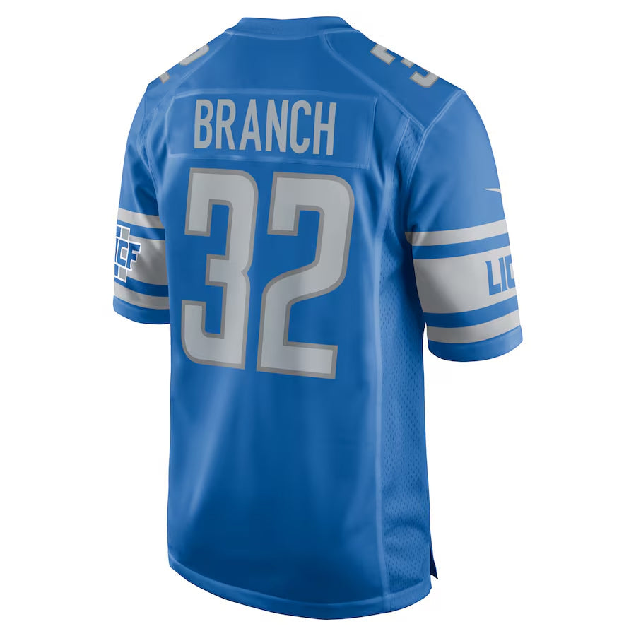 STECN D.Lions #32 Brian Branch Player Blue Replica Game Stitched Jerseys