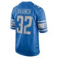 STECN D.Lions #32 Brian Branch Player Blue Replica Game Stitched Jerseys