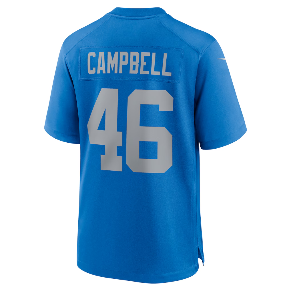 STECN D.Lions #46 Jack Campbell Blue Game Stitched Jerseys