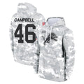 STECN D.Lions #46 Jack Campbell Player Arctic Camo Salute to Service Hoodies Limited Game Stitched Jerseys