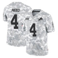 STECN D.Lions #4 D.J. Reed Player Arctic Camo Salute To Service Limited Stitched Jerseys