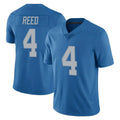 STECN D.Lions #4 D.J. Reed Player Blue Limited Throwback Vapor Untouchable Stitched Jerseys