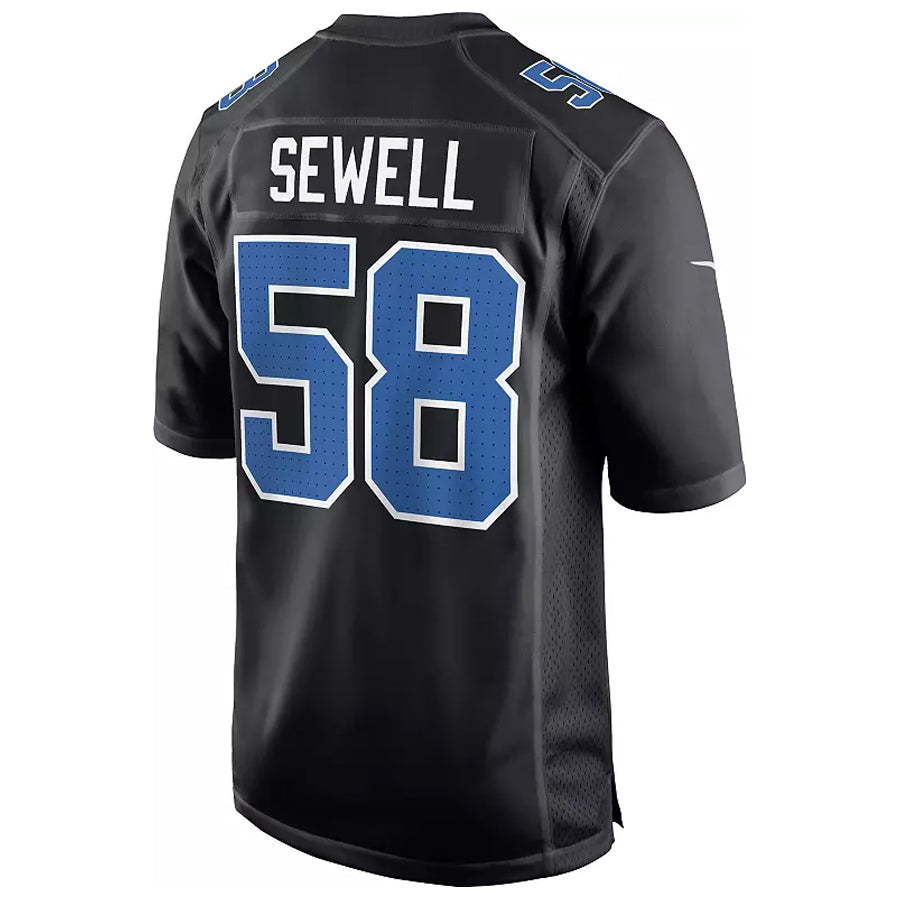 STECN D.Lions #58 Penei Sewell Player Black Fashion Game Stitched Jerseys