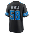 STECN D.Lions #58 Penei Sewell Player Black Home Game Stitched Jerseys