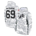 STECN D.Lions #69 Tate Ratledge Player Arctic Camo Salute to Service Hoodies Limited Game Stitched Jerseys